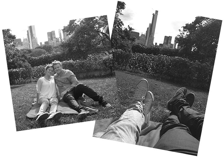 Martin och Hanna i Central Park
